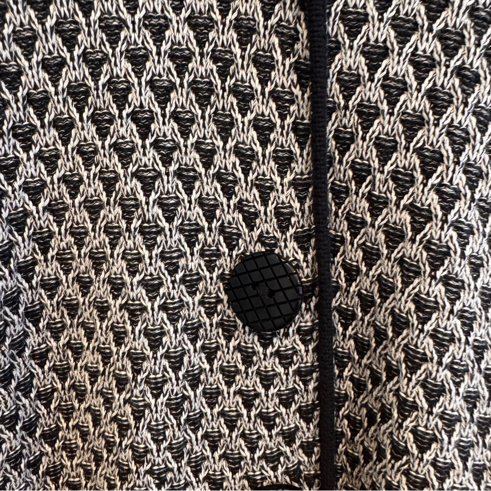 Habitat Cotton Black/White Button Sweater Size S - Picture 3 of 7